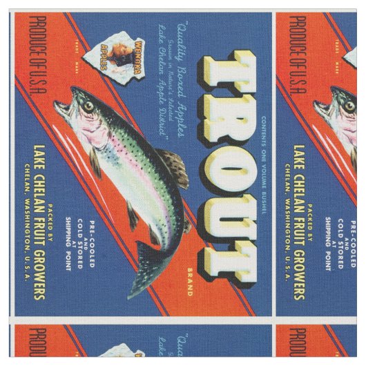 merk Apple-label voor forel Stof (Close Up)