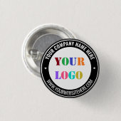 Merk Business Logo Promotionele Button Voorbeeld (Voorkant /achterkant)