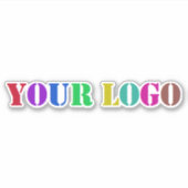 Merk Business Logo Promotionele Sticker Voorbeeld (Voorkant)