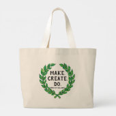Merk - Creëer - Doe Grote Tote Bag (Achterkant)
