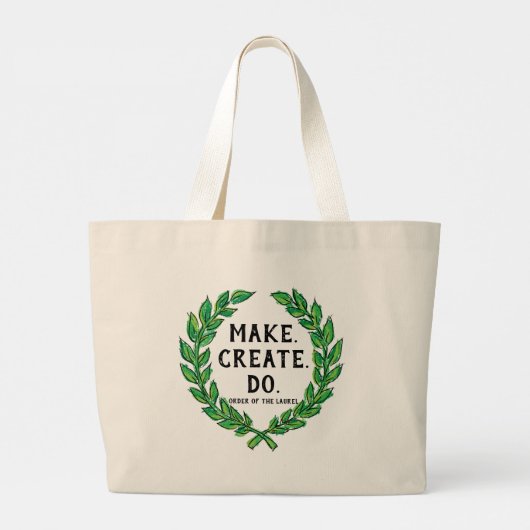 Merk - Creëer - Doe Grote Tote Bag (Achterkant)