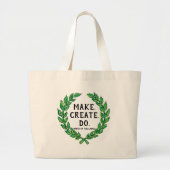 Merk - Creëer - Doe Grote Tote Bag (Voorkant)