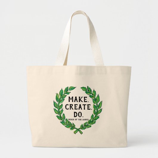 Merk - Creëer - Doe Grote Tote Bag (Voorkant)