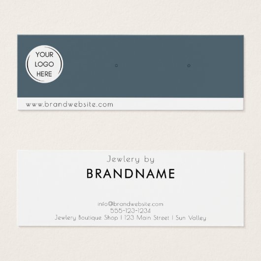 Merk Custom Logo oorbel Sieraden Display Kaart (Voorkant /achterkant)