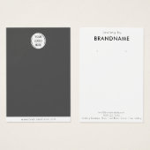 Merk Custom Logo oorbel Sieraden Display Kaart (Voorkant /achterkant)