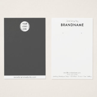 Merk Custom Logo oorbel Sieraden Display Kaart