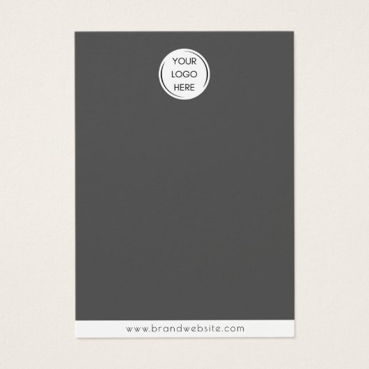 Merk Custom Logo oorbel Sieraden Display Kaart (Voorkant)