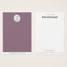 Merk Custom Logo oorbel Sieraden Display Kaart