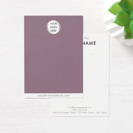 Merk Custom Logo oorbel Sieraden Display Kaart (Bureau)