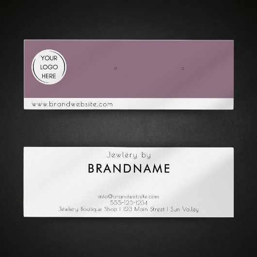 Merk Custom Logo oorbel Sieraden Display Kaart