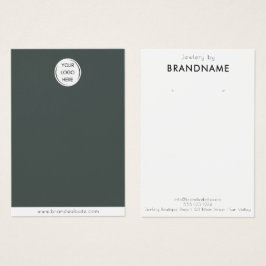 Merk Custom Logo oorbel Sieraden Display Kaart
