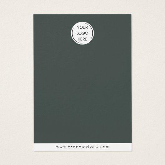 Merk Custom Logo oorbel Sieraden Display Kaart (Voorkant)