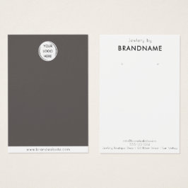 Merk Custom Logo oorbel Sieraden Display Kaart
