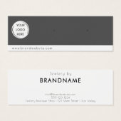 Merk Custom Logo oorbel Sieraden Display Kaart (Voorkant /achterkant)