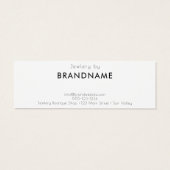 Merk Custom Logo Oorbel Sieraden Displaykaart Mini Visitekaartjes (Achterkant)