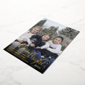 Merk en heldere volledige Lijst kalligrafie Folie Feestdagenkaart (Gedraaid)