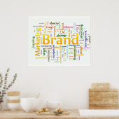 Merk- en marketinggerelateerde tekst poster (Keuken)