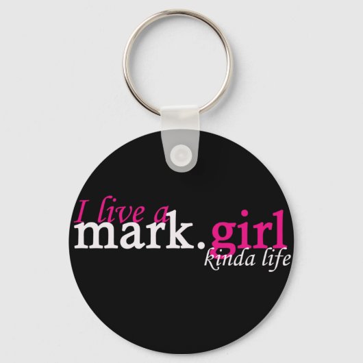 merk.girl een soort leven sleutelhanger (Voorkant)