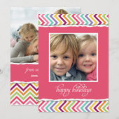 Merk & heldere dubbelzijdige feestelijke fotokaart feestdagenkaart (Voorkant / Achterkant)