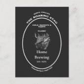 Merk, het brullende hert, aanpasbaar briefkaart (Voorkant)