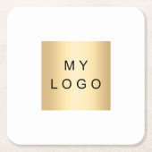 Merk kleur bedrijf logo kartonnen onderzetters (Voorkant)