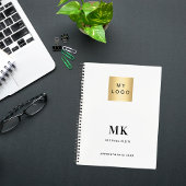 Merk kleur monogram initialen business notitieboek