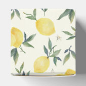 Merk limonade (Ivory) Lemon Pattern - Favor Box Bedankdoosjes (Bovenkant)