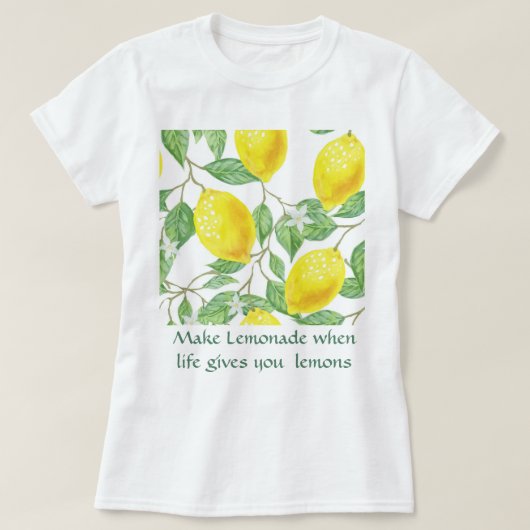 Merk limonade / Lemon Recipe T-Shirt (Design voorkant)