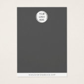 Merk Logo ketting Sieraden Display Kaart (Voorkant)