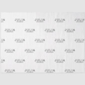 Merk Logo Naam Patroon Modern Elegant Tissuepapier (Voorkant)