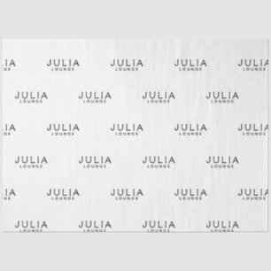 Merk Logo Naam Patroon Modern Elegant Tissuepapier