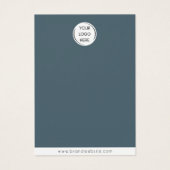 Merk Logo oorbel + ketting Sieraden Display Kaart (Voorkant)