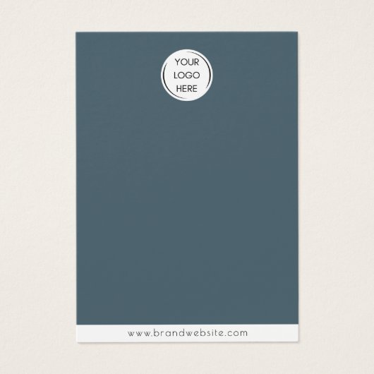 Merk Logo oorbel + ketting Sieraden Display Kaart (Voorkant)