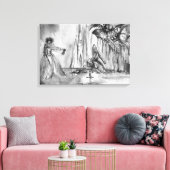 MERK, Maagdarmstelsel en mysterie Canvas Afdruk (Insitu (Woonkamer))