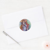 MERK, Maagdarmstelsel en mysterie Ronde Sticker (Envelop)