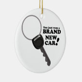 Merk New Car Keramisch Ornament (Rechts)
