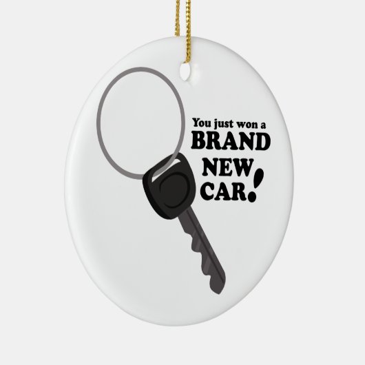 Merk New Car Keramisch Ornament (Rechts)