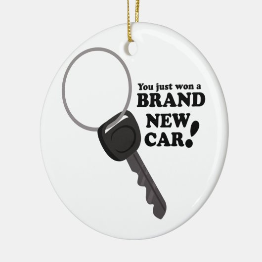 Merk New Car Keramisch Ornament (Links)