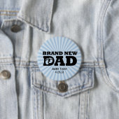 Merk New Dad Personalized Button (In situ)