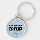 Merk New Dad Personalized Sleutelhanger (Voorkant)
