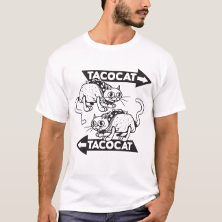 Merk New Tacocat Palindrome English Meme Band Tac T-shirt