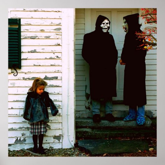 Merk nieuw de duivel en God rijdt binnen Poster (Voorkant)