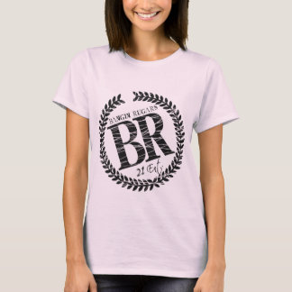Merk Nieuw T-shirt "BR" (Roze)