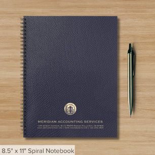 Merk Notitieboek met gouden zegel Logo
