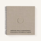 Merk Notitieboek met Logo (Voorkant)