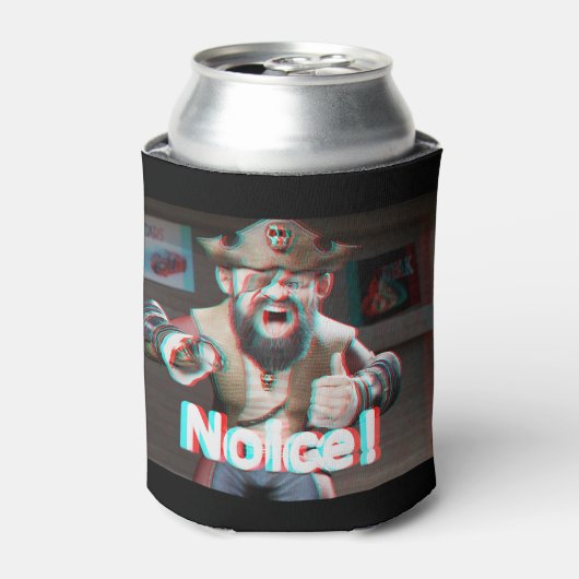 Merk op! Badaz Beard 3D Blikjeskoeler (Blikje Voorkant)