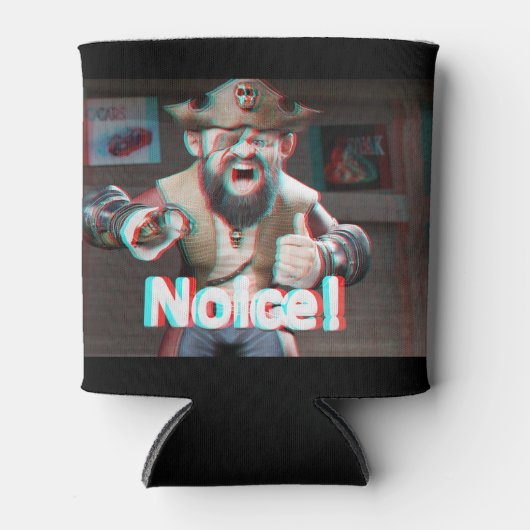 Merk op! Badaz Beard 3D Blikjeskoeler (Voorkant)