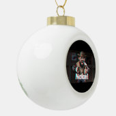 Merk op! Badaz Beard 3D Keramische Bal Ornament (Links)