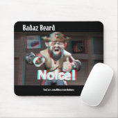 Merk op! Badaz Beard 3D Muismat (Met muis)