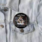 Merk op! Badaz Beard 3D Ronde Button 7,6 Cm (In situ)